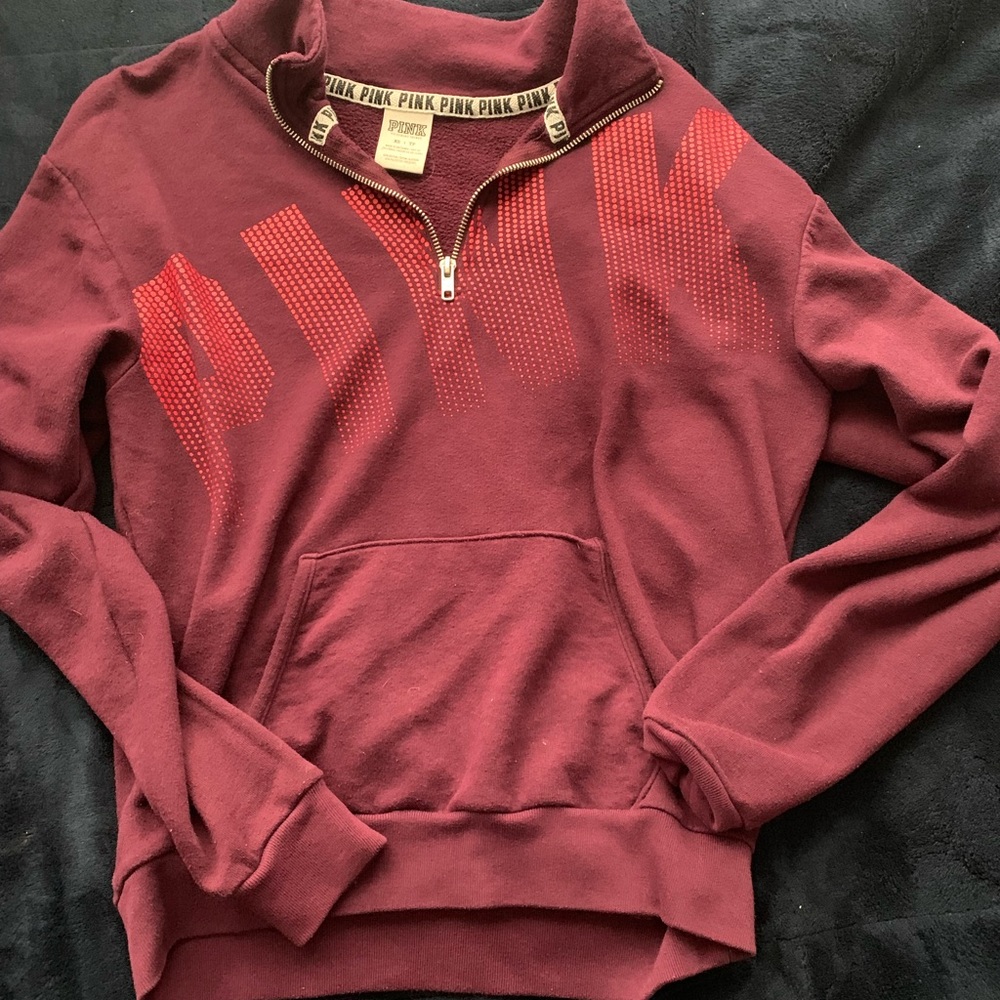 Victoria Secret Pink pullover quarter zip
